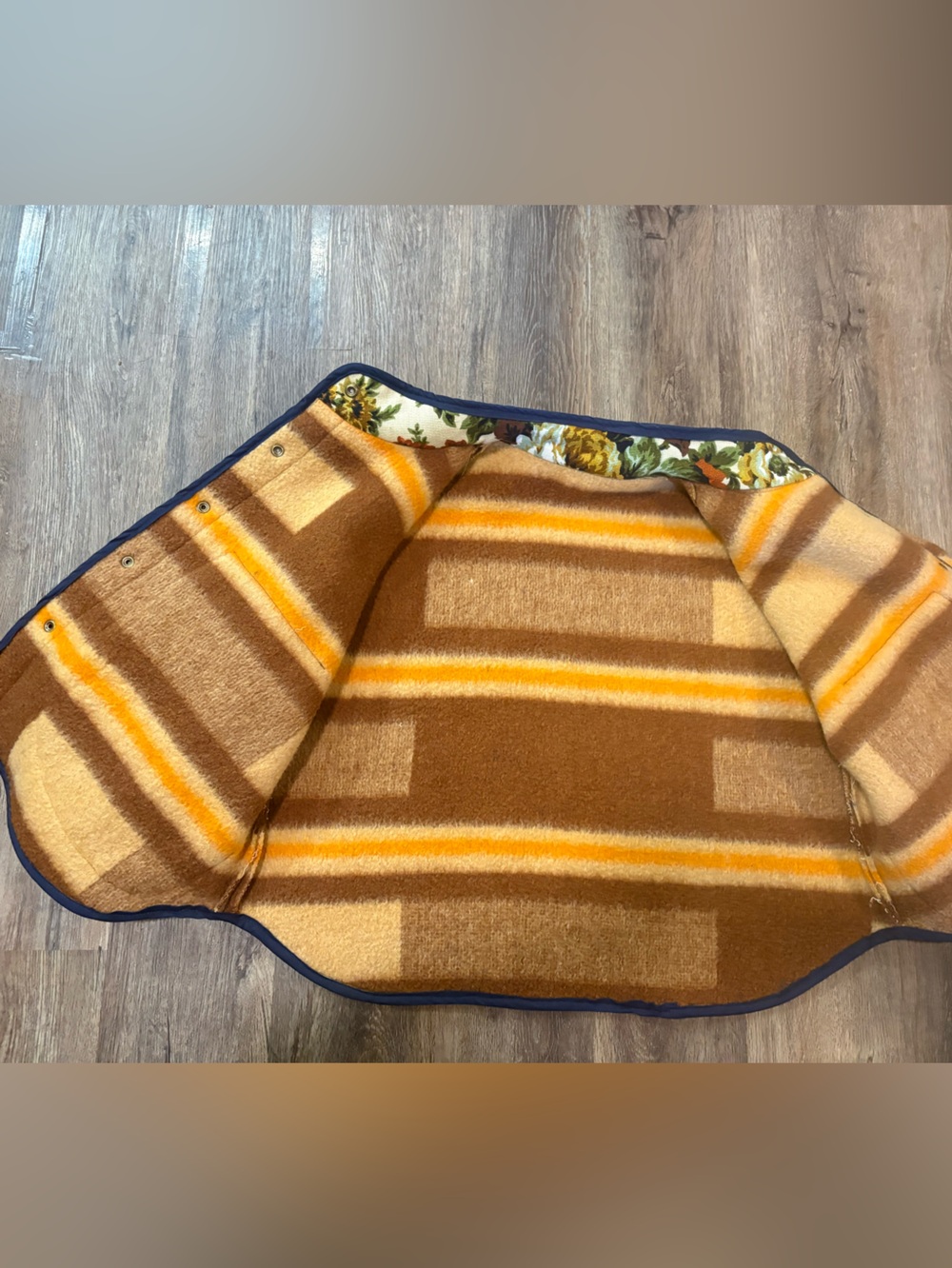 Striped Blanket Jacket size medium - Picture 2 of 8